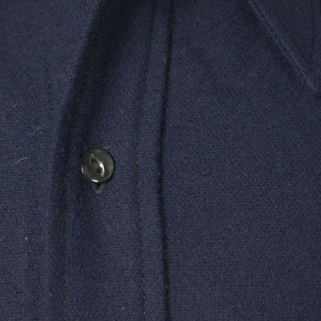 1950s Navy Blue Wool Shirt