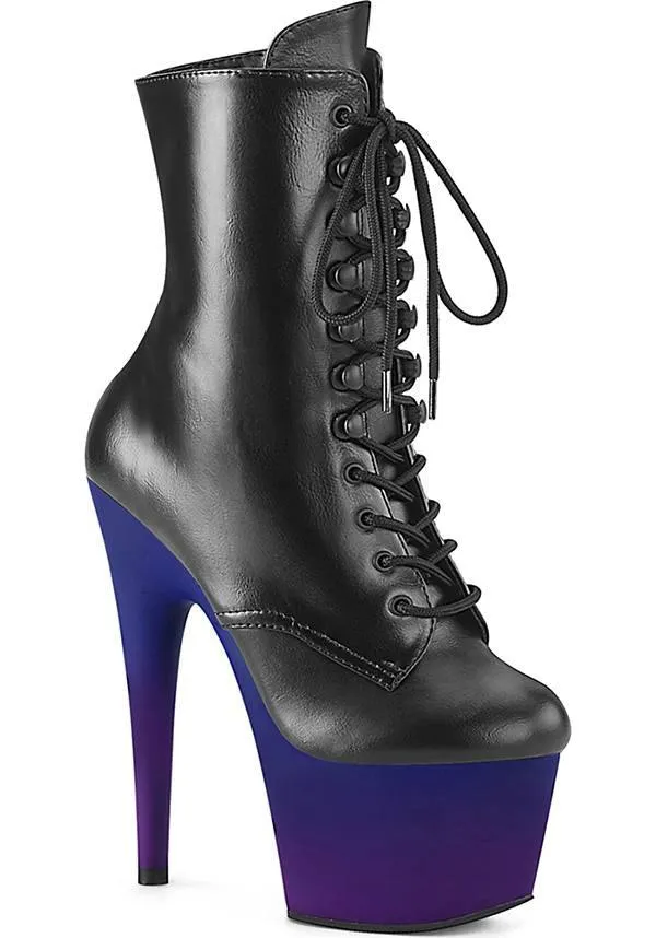 ADORE-1020BP [Blue-Purple Ombre] | PLATFORM BOOTS [PREORDER]