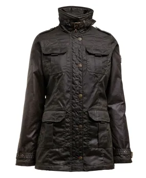 Alma Wax Artillery Jacket - Dark Olive