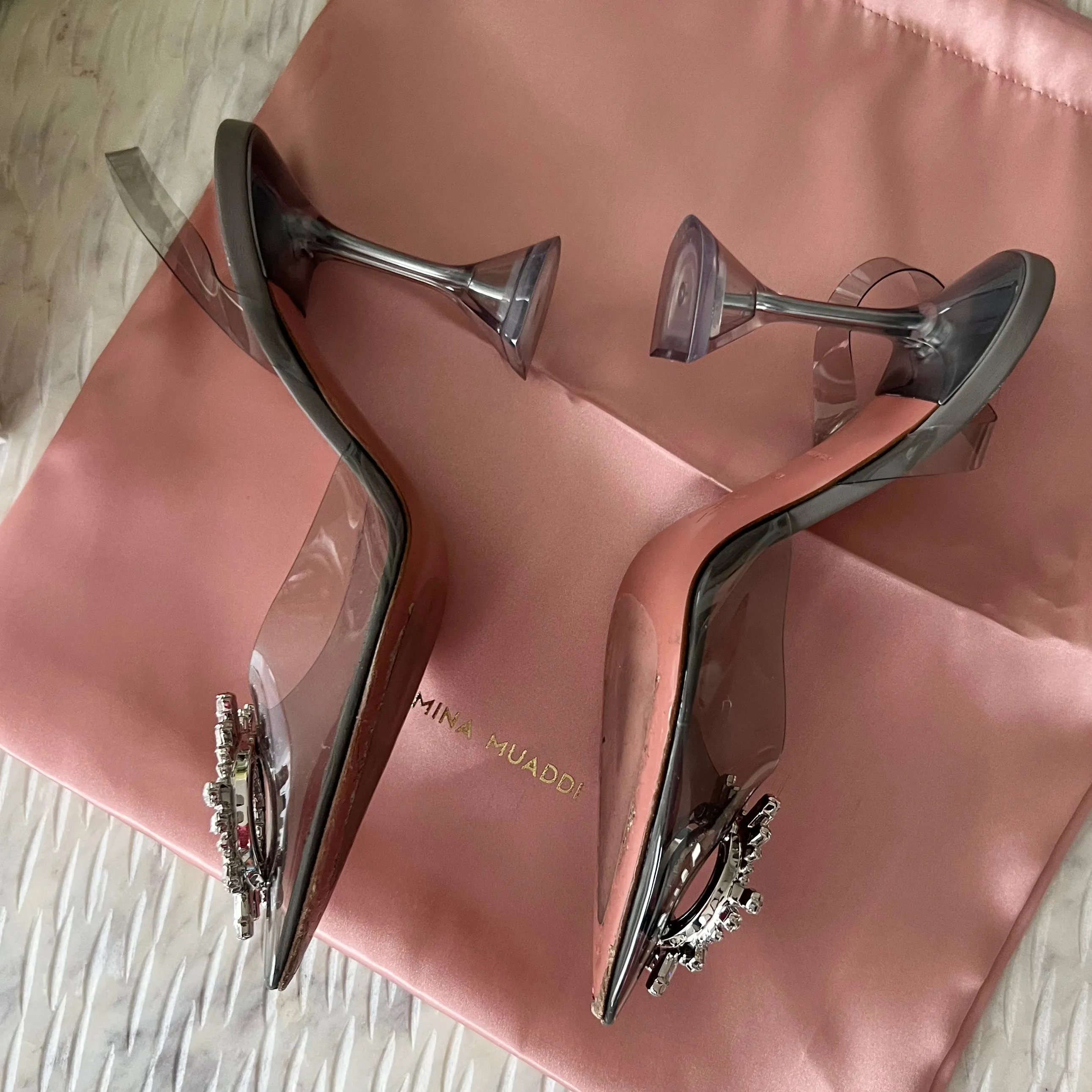 AMINA MUADDI Begum Slingback Heels