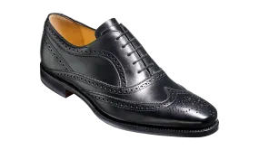 Barker Turing Brogue Shoe -  Black Calf