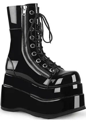 BEAR-265 [Black Patent] | PLATFORM BOOTS [PREORDER]