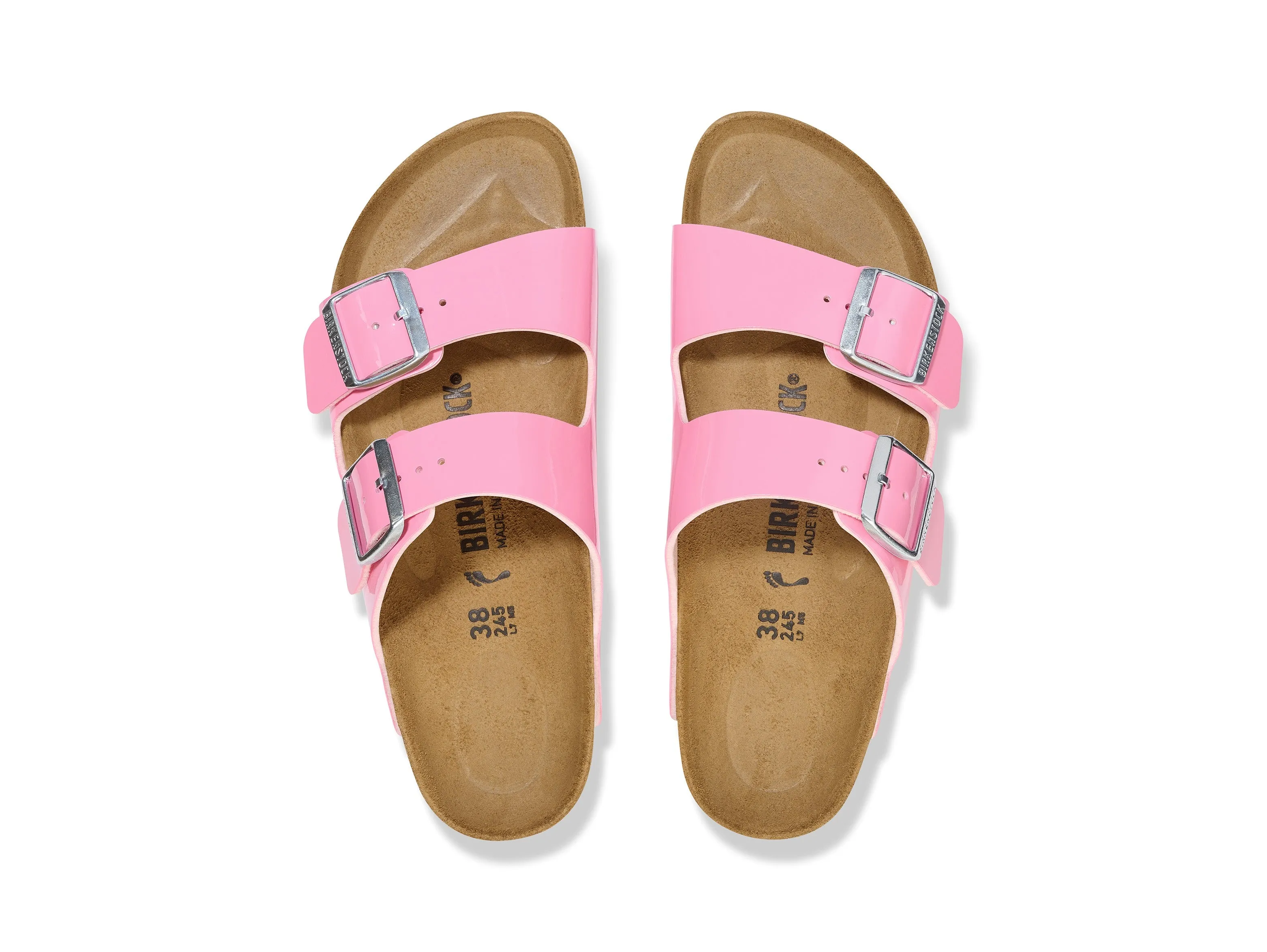 Birkenstock Arizona Ciabatte Donna 2 fibbie Birko-Flor Vernice