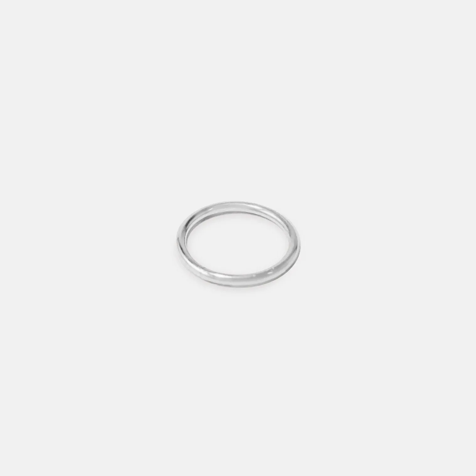 Classic Seam Ring - 14K WHITE