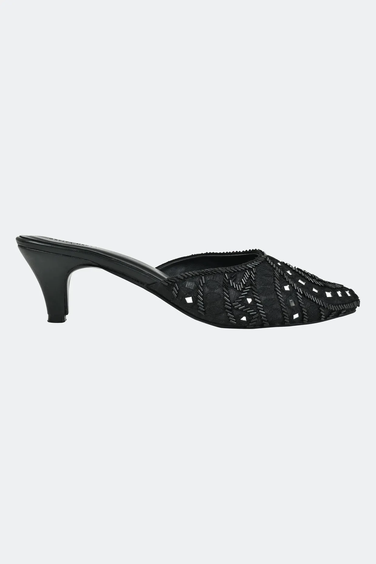 Elegance Noir Kitten Heels For Women