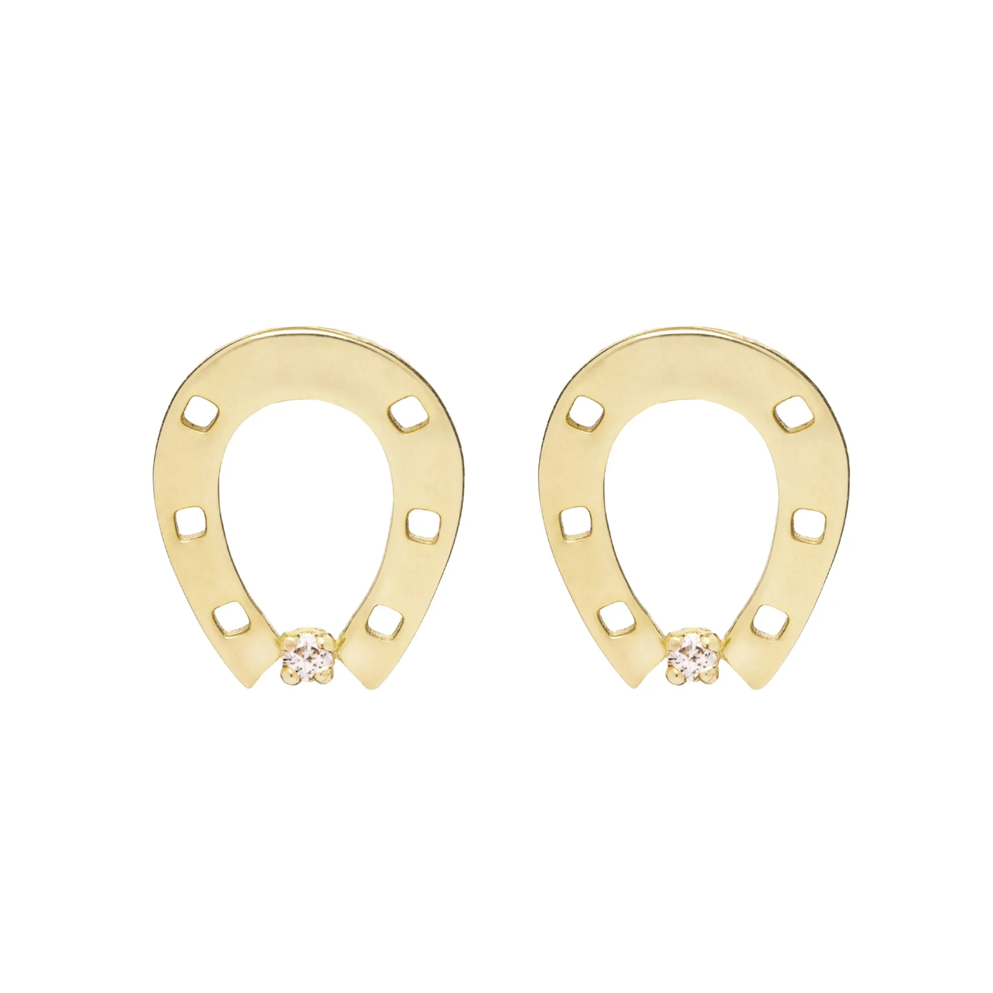 HORSESHOE BRILLANTE EARRINGS