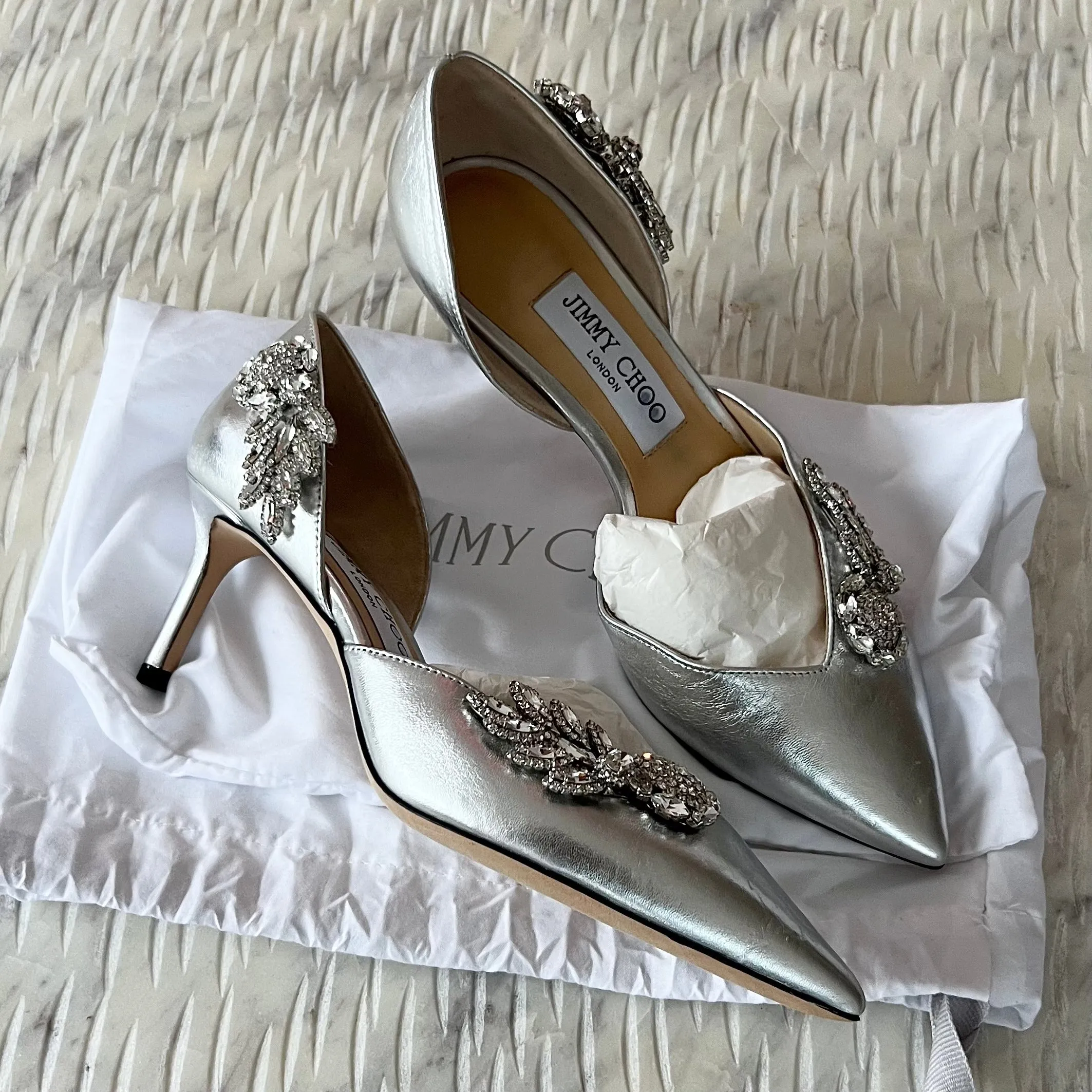 Jimmy Choo Teja 60 Crystal Heels