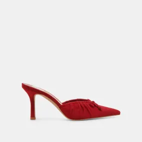 KAIRI HEELS CRIMSON SUEDE