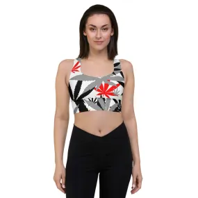 Longline Red Leaf E4SO sports bra