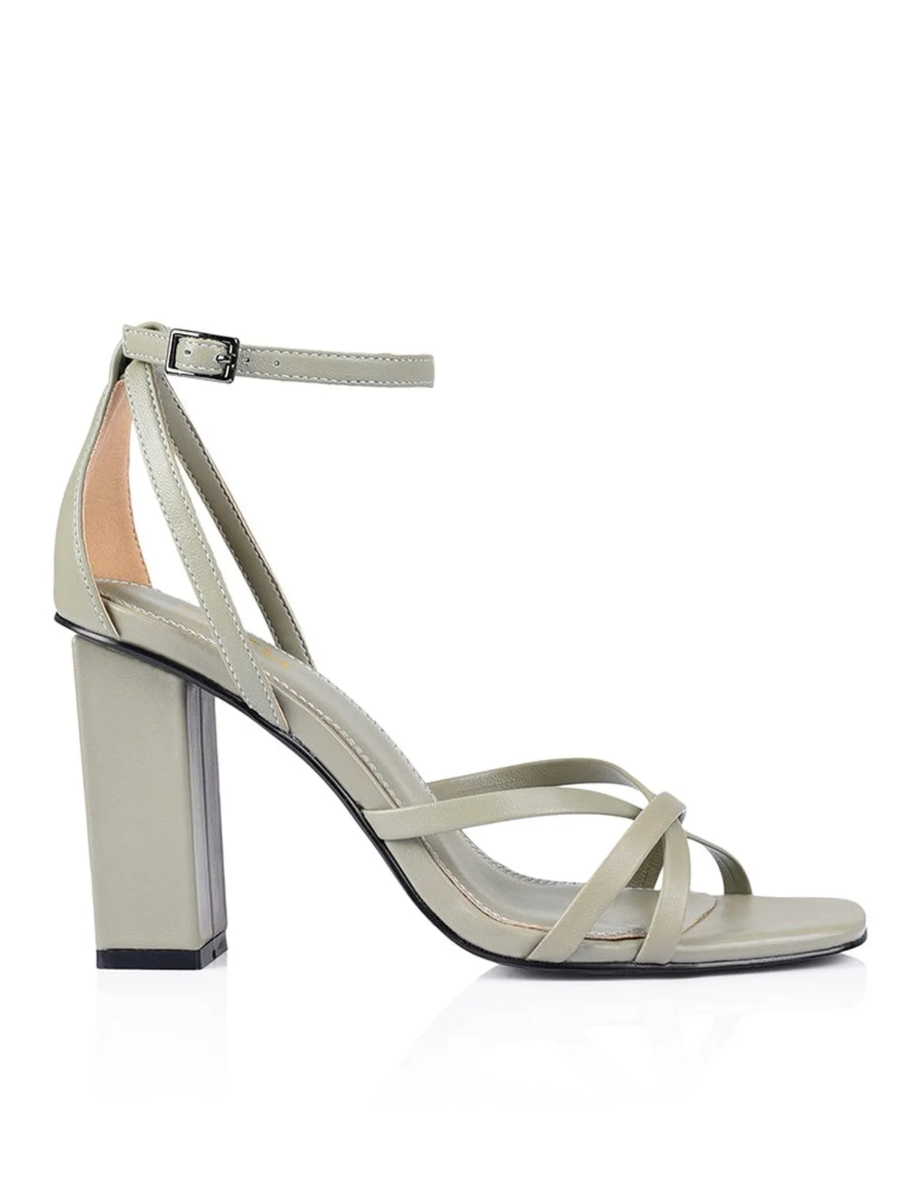 Lucas Block Heels - Olive