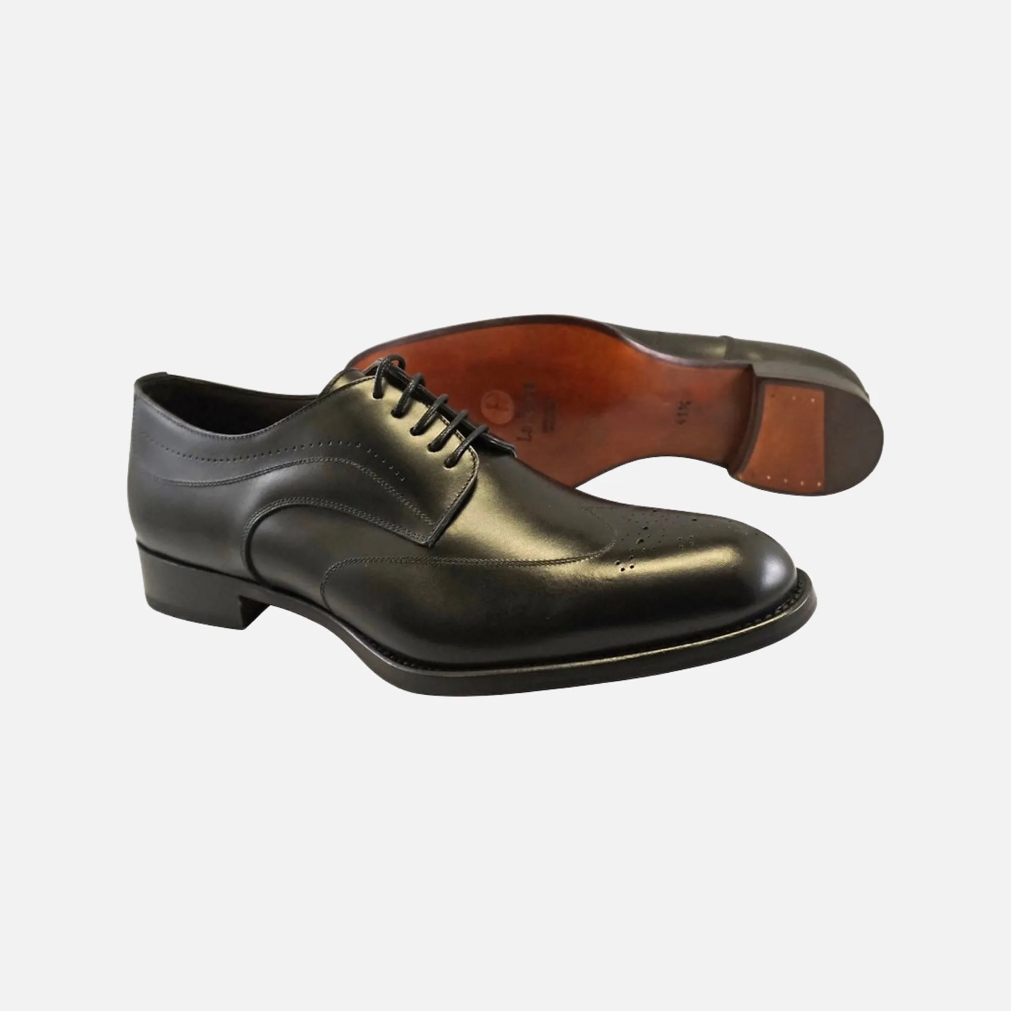 Men’s Black Wingtip Oxfords | Made in Italy