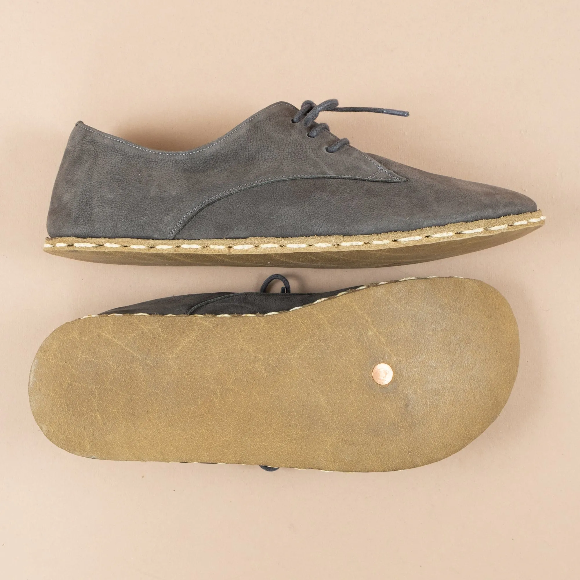 Men's Gray Oxfords