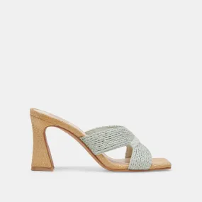 NITRO HEELS MINT RAFFIA