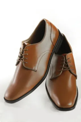 "Atlanta" British Tan Frederico Leone Tuxedo Shoes