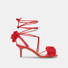 SOPHIA HEELS RED STELLA